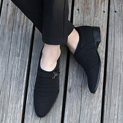Zapatos de Cuero Casual de Hombres ZARLLE Zapatos Planos Zapatos Vestir Hombre Oxford Cuero Derby Casual Ante Punta Boda Verano Negocios Formales Moda Casuales Calzado Azul Negro Gris 38-47