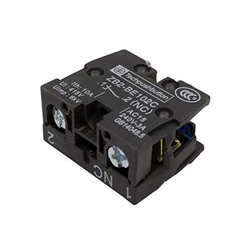 ZB2-BE102C contacto adicional normalmente cerrado N.C. Recambio para limpiacristales industrial telemecánico D.22 mm Ui: 600 V - Ith: 10 A - AC15: 240 V-3 A