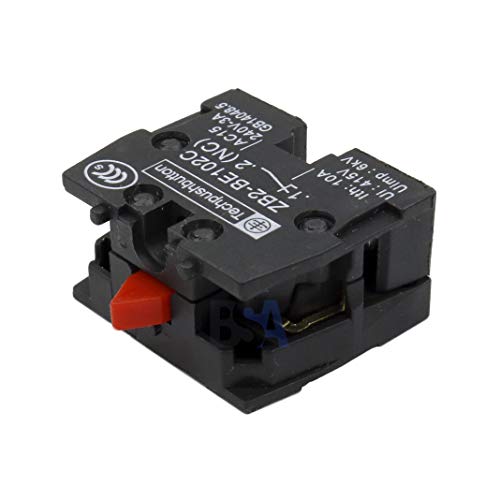 ZB2-BE102C contacto adicional normalmente cerrado N.C. Recambio para limpiacristales industrial telemecánico D.22 mm Ui: 600 V - Ith: 10 A - AC15: 240 V-3 A