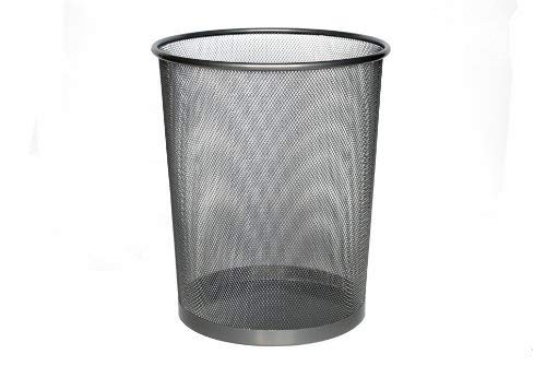 Zeller 18101 Papelera, Metal, Gris, 29.5x29.5x35 cm