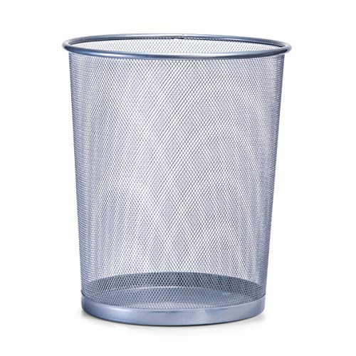 Zeller 18101 Papelera, Metal, Gris, 29.5x29.5x35 cm