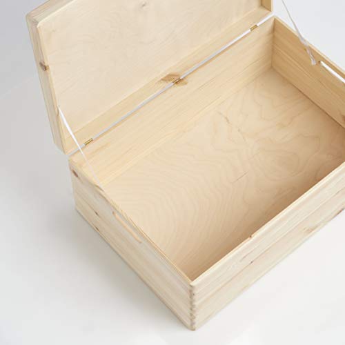 Zeller Caja Multiusos 13151, Madera, Azul, 60 x 40 x 23 cm
