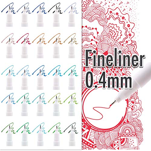 Zenacolor - Rotulador Doble Punta - 100 Colores Únicos y Vivos - Rotuladores Profesionales Fino (0,4mm) y Grueso (0,8mmm) - Caligrafía, Dibujo, Coloreado para Adultos y Niños, Mandalas