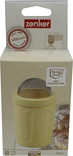 Zenker azúcar/Cacao, espolvoreador de repostería, Acero Inoxidable, Multicolor, 7.5 x 6.5 x 12.5 cm