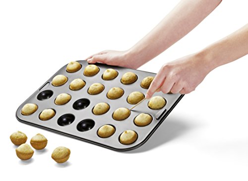 Zenker septiembre 24 Mould Cake Pops con Palos y Bolsas, Acero, Negro