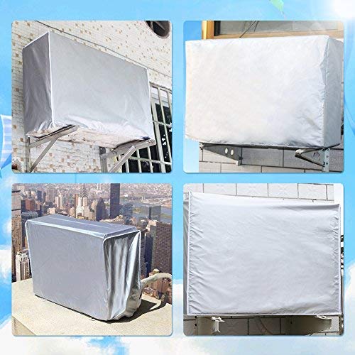 Zerodis Funda para Aire Acondicionado, Cubierta Exterior Protectora Antirresbaladiza Impermeable del Aire Acondicionado para el Hogar(94 * 40 * 73cm)