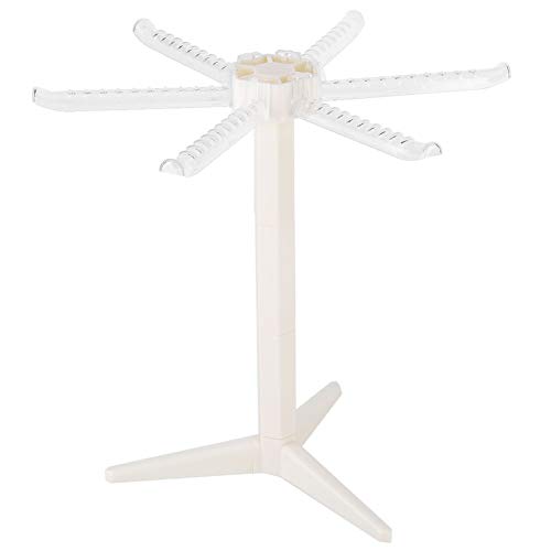 Zerone – Secador de Pasta, Soporte de Secado para Pasta fideo plástico tendedero para fideo Plegable con 5 Barras para sécher Pasta Fresca Spaghetti tagliatelles fettuccines Toppings Lasagnes
