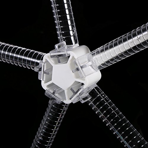 Zerone – Secador de Pasta, Soporte de Secado para Pasta fideo plástico tendedero para fideo Plegable con 5 Barras para sécher Pasta Fresca Spaghetti tagliatelles fettuccines Toppings Lasagnes