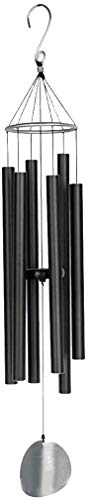 ZFDM Los carillones de Viento de terrazas, Jardines, terrazas y Balcones de Bella decoración al Aire Libre, fácil de Instalar Wind Chimes-Durable y Ajustable manualmente (Color : Black)