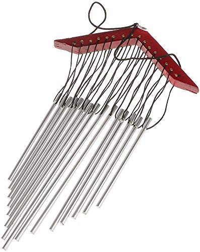 ZFDM Pastoral Bendición Wind Chimes sólido Multi-Tubo de Madera sólida de la decoración del hogar Wind Chimes cumpleaños Desea el Regalo