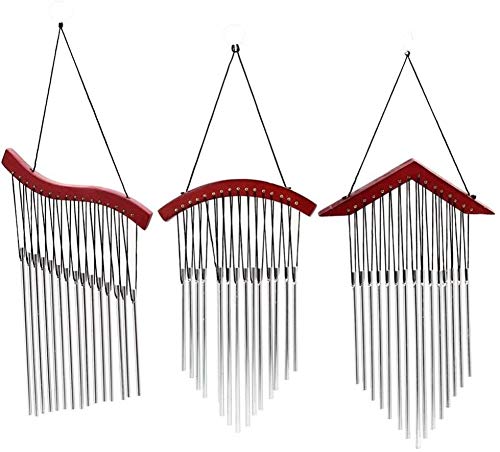 ZFDM Pastoral Bendición Wind Chimes sólido Multi-Tubo de Madera sólida de la decoración del hogar Wind Chimes cumpleaños Desea el Regalo