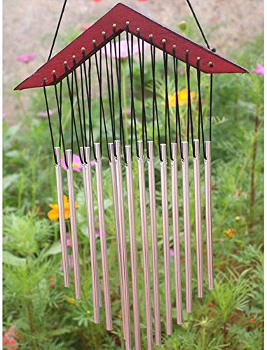 ZFDM Pastoral Bendición Wind Chimes sólido Multi-Tubo de Madera sólida de la decoración del hogar Wind Chimes cumpleaños Desea el Regalo