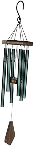ZFDM Regalos Hechos a Mano y Euro Americano al Aire Libre Pastoral Jardín Equipamiento del hogar Adornos Música del Tubo del Metal del Viento Chimes (Color : Green, Size : As described)