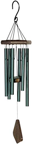 ZFDM Regalos Hechos a Mano y Euro Americano al Aire Libre Pastoral Jardín Equipamiento del hogar Adornos Música del Tubo del Metal del Viento Chimes (Color : Green, Size : As described)