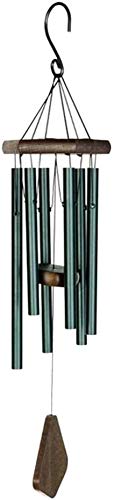 ZFDM Regalos Hechos a Mano y Euro Americano al Aire Libre Pastoral Jardín Equipamiento del hogar Adornos Música del Tubo del Metal del Viento Chimes (Color : Green, Size : As described)