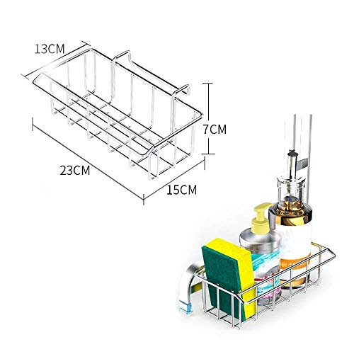 Zfggd Acero Inoxidable 304 Escurridor Fregadero de Cocina de Almacenamiento en Rack Vajilla Platos de Secado Cocina un tazón de estanterías (Size : Length 91cm)