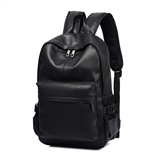 ZFLIN Mochila doble 2018 nuevo coreano joven estudiante universitario de los hombres de moda de cuero tendencia hombres mochila PU