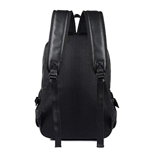 ZFLIN Mochila doble 2018 nuevo coreano joven estudiante universitario de los hombres de moda de cuero tendencia hombres mochila PU