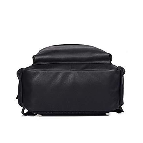 ZFLIN Mochila doble 2018 nuevo coreano joven estudiante universitario de los hombres de moda de cuero tendencia hombres mochila PU