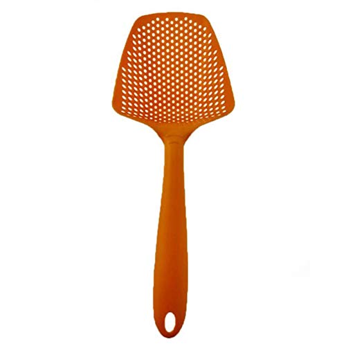 ZFYM 3 PCS colador Resistente a Altas temperaturas colador de Cocina Domésticos de Cocina Cocinar Cocinar Cuchara Vaciado fácil de Usar,Naranja