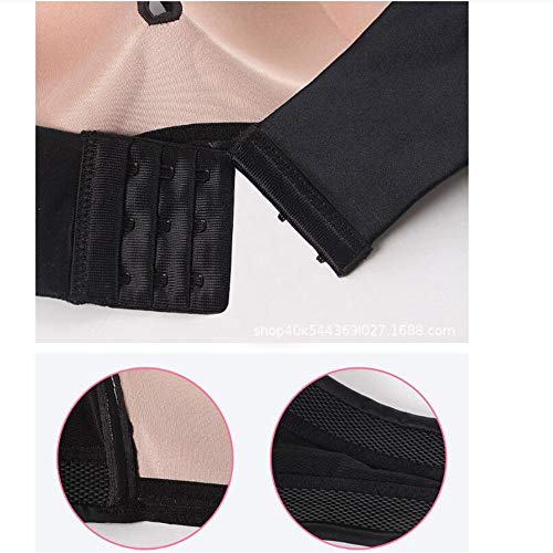 ZGBQ Sujetador Push up de Encaje sin Tirantes Sexy, Transpirable inalámbrico, Ropa Interior sin Tirantes Que reúne un Sujetador Antideslizante Invisible (34B)