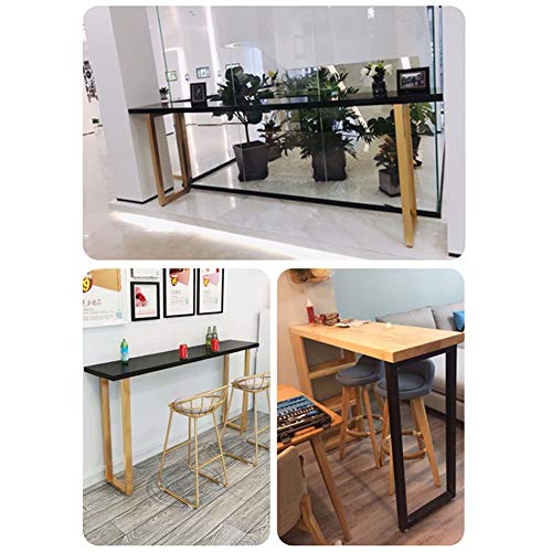 ZH-1 Patas de Escritorio Industrial de Metal, Pata de Mesa de Bar, Base de Soporte de Mesa Rectangular, con Regulables Antideslizante para pies, Ancho 30/40 / 50cm, Altura 70 / 100cm, 1PCS