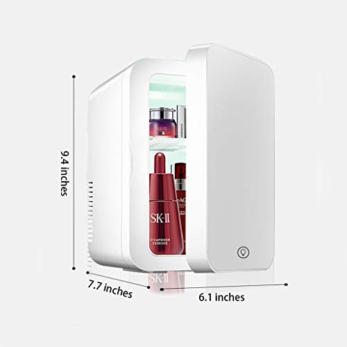 ZHAN YI SHOP Maquillaje Nevera con Espejo LED, El Coche De Refrigerador, Mini Refrigerador del Refrigerador/For Cosméticos, Bebidas, Alimentos O Medicamentos (8 litros / 8.4 Cuartos De Galón)