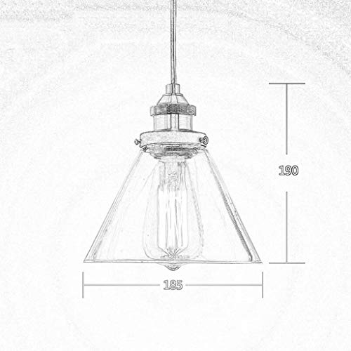 ZHAO YING Restaurante Bar Mesa Mesa De Cristal Pantalla Personalidad Cabeza Única Araña Pequeña Colgante Vintage Tono De Luz Colgante Contemporáneo Luz De Techo (Color : A)