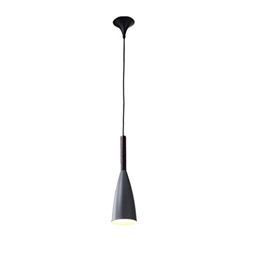 ZHAO YING Restaurante Cafe Chandelier Colgante De La Vendimia Tono Ligero Colgante Contemporáneo Luz De Techo Lámpara De Techo De Metal Negro E27 Bombilla (Color : Gray)