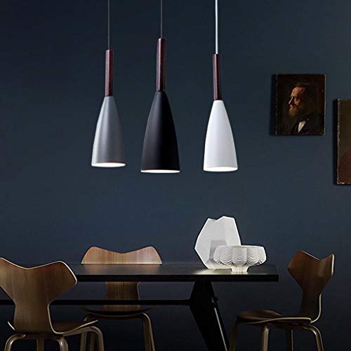 ZHAO YING Restaurante Cafe Chandelier Colgante De La Vendimia Tono Ligero Colgante Contemporáneo Luz De Techo Lámpara De Techo De Metal Negro E27 Bombilla (Color : Gray)
