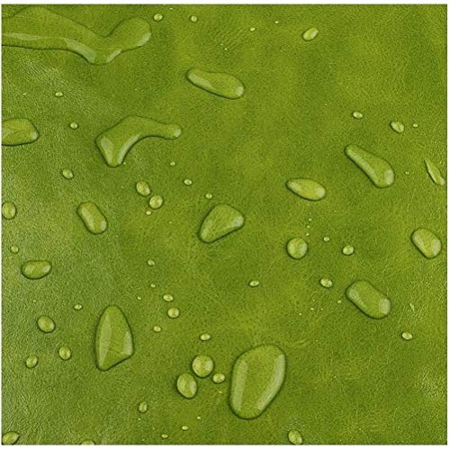ZHhome Cuero Sintético de Calidad Tela de PU Retardante de Fuego Impermeable Material de Artesanía de Cuero Sintético 1.38X1m Material de Cuero de Cera de Aceite - Rosa Roja