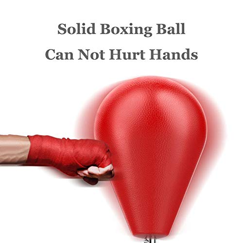 ZHIFENGLIU Velocidad De Boxeo, Absorción De Impactos, Ajustable En Altura, Equipo De Entrenamiento Físico con Bolsa De Arena Transpirable para Adultos, Adecuado para Todos Los Pisos,Rojo,Upgrade