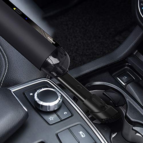 Zhihongfeng Aspirador de Mano sin Cable Potente, Aspiradora portátil Recargable de 5000 pa, Fuerte succión en seco y húmedo, Ligera Mini aspiradora de Mano para la Limpieza de Coches domésticos