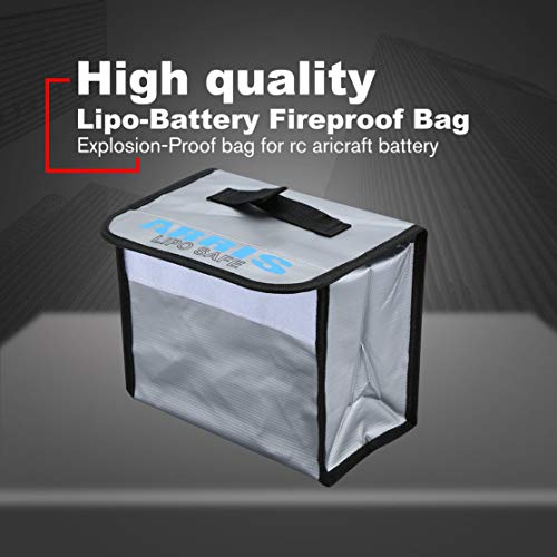 zhouweiwei Arris Retardante de Fuego Batería LiPo Bolsa de Seguridad portátil RC Caja de Juguetes Caja Bolsa de Almacenamiento a Prueba de Fuego para RC Modelo Drone Lipo Batería