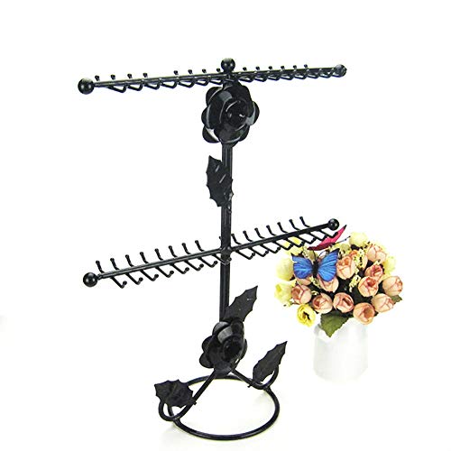Zhuowei soporte para joyas, pendientes, collares, pendientes, colgantes, orejas, almacenamiento para herramientas para exhibir collares de medios extra altos, C