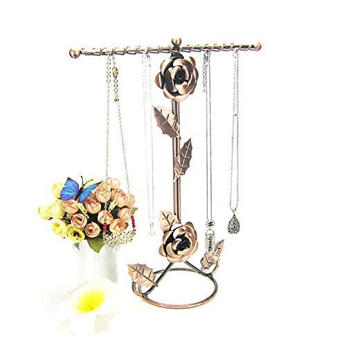 Zhuowei soporte para joyas, pendientes, collares, pendientes, colgantes, orejas, almacenamiento para herramientas para exhibir collares de medios extra altos, C