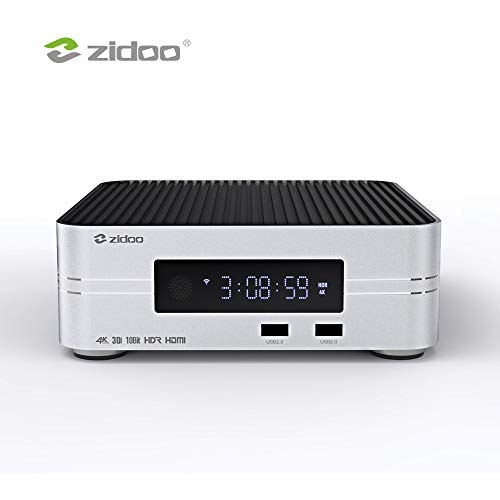 ZIDOO  Insignia X10 Android Box Reproductor Multimedia Ultimate Calidad de Imagen Apoyo 3.5 "HDD bahía [Quad Core 2 G/16 G Doble Banda Wi-Fi/4 K/3d//VFD Pantalla