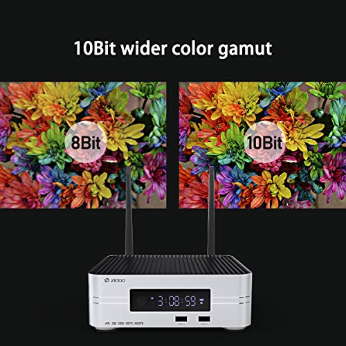 ZIDOO  Insignia X10 Android Box Reproductor Multimedia Ultimate Calidad de Imagen Apoyo 3.5 "HDD bahía [Quad Core 2 G/16 G Doble Banda Wi-Fi/4 K/3d//VFD Pantalla