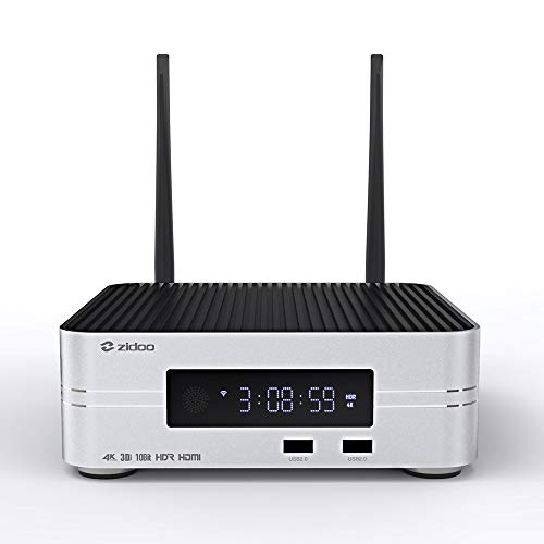 ZIDOO  Insignia X10 Android Box Reproductor Multimedia Ultimate Calidad de Imagen Apoyo 3.5 "HDD bahía [Quad Core 2 G/16 G Doble Banda Wi-Fi/4 K/3d//VFD Pantalla