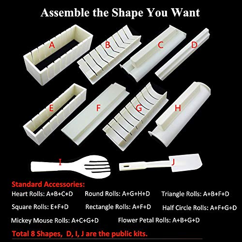 ZIME Super Sushi Maker, Sushi DIY Mold Set – Super Easy Sushi Kit de fabricación, se vende
