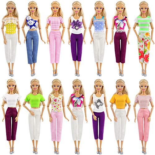 ZITA ELEMENT 20 Piezas Ropa y Zapatos Ropa para 11,5 Pulgadas - 10 Conjuntos Ropa / Vestido Estilo de Mezcla Fashionista Hecha a Mano + 10 Zapatos -para 11.5 Pulgadas / 28 - 30cm