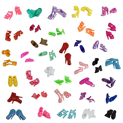 ZITA ELEMENT 20 Piezas Ropa y Zapatos Ropa para 11,5 Pulgadas - 10 Conjuntos Ropa / Vestido Estilo de Mezcla Fashionista Hecha a Mano + 10 Zapatos -para 11.5 Pulgadas / 28 - 30cm