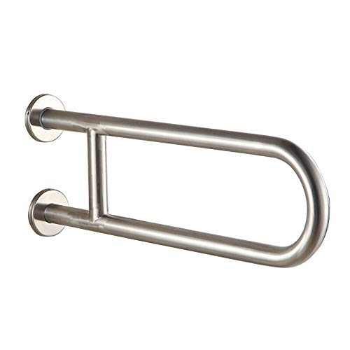 ZJDK Pasamanos de Acero Inoxidable Pasamanos para lavamanos de baño Inodoro para s Ancianos Pasamanos de Seguridad en Forma de U (Color: Cepillado)