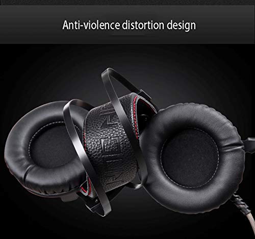 ZKKZ 7.1 Stereo Surround Gaming Headset!, Interfaz USB, Conveniente para PC, etc, iluminación LED, bajo Pesado, Hidden micrófono de reducción de Ruido, ergonomía, estéreo Red