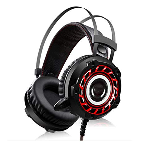 ZKKZ 7.1 Stereo Surround Gaming Headset!, Interfaz USB, Conveniente para PC, etc, iluminación LED, bajo Pesado, Hidden micrófono de reducción de Ruido, ergonomía, estéreo Red