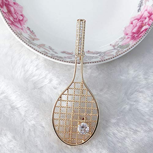 ZKZK Broche de Navidad Broche de alfiler Mantón Raqueta de Tenis Broche Bufanda de Seda Hebilla Cardigan Traje Ropa Accesorios Accesorios