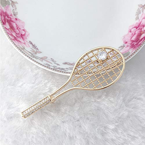 ZKZK Broche de Navidad Broche de alfiler Mantón Raqueta de Tenis Broche Bufanda de Seda Hebilla Cardigan Traje Ropa Accesorios Accesorios
