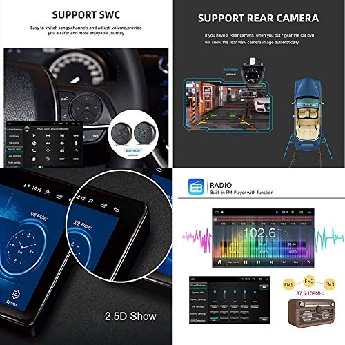 ZNSH Navegación GPS del Coche, Reproductor de DVD del Coche para Honda CRV 2012-2016 con Pantalla capacitiva GPS IPS WiFi Bluetooth Android 8.1 Soporte de subwoofer, Radio automática Am FM RDS