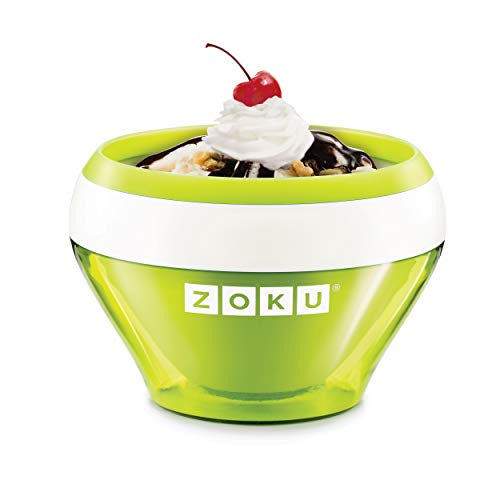 Zoku - Máquina para hacer helados, color verde, plástico, Verde, 14 x 14 x 9.5 cm