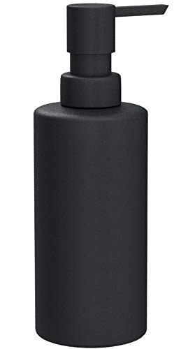 Zone Denmark Dispensador de Jabón Solo, Porcelana, Negro, 300 ml, 6 x 17,5 cm